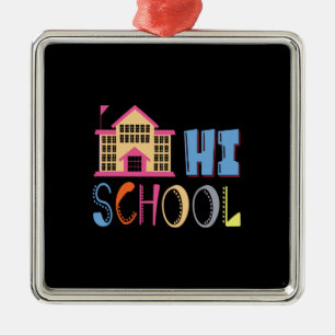 Teacher Gift   Hi School Metal Tree Decoration