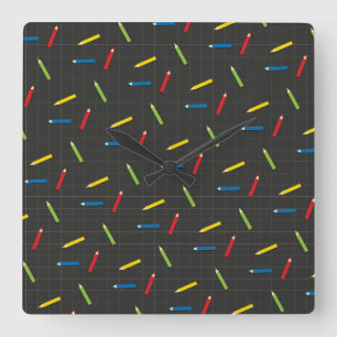 Teacher Gift   I Can Not Teach Anybody Anything Square Wall Clock