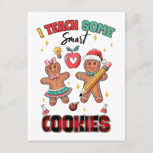 Teacher Gift I Teach Some Smart Cookies Invitation Postcard