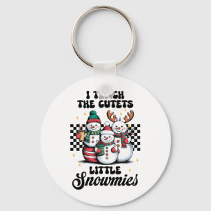 Teacher Gift I Teach The Cutest Little Snowmies Key Ring