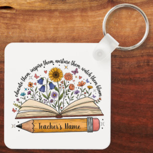 Teacher Gift Keychain with Name