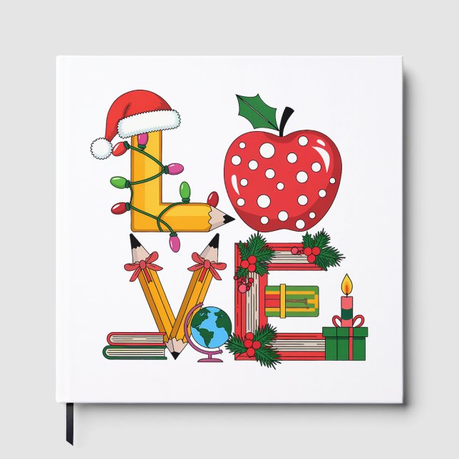 Teacher Gift | Love Pencil Apple Books (Front)