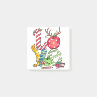 Teacher Gift | Love Pencil Apple Post-it Notes