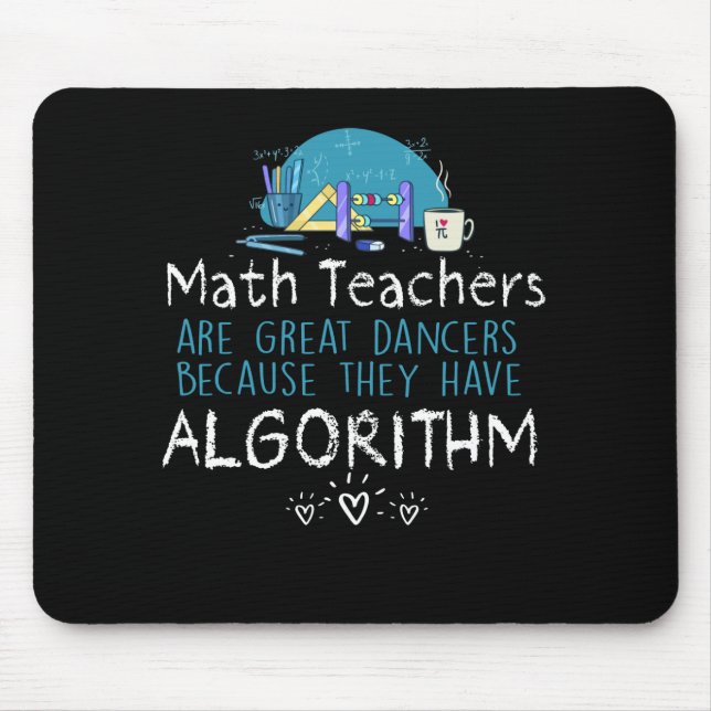 Teacher Gift | Math Teachers - Algorithm Mouse Mat (Front)
