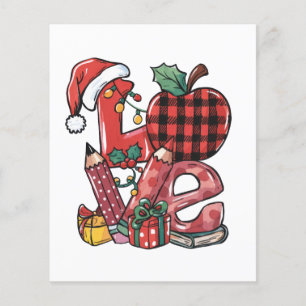 Teacher Gift   Merry Christmas Love Flyer