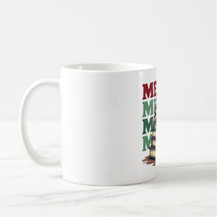 Teacher Gift Merry Christmas Teacher Books Coffee Mug