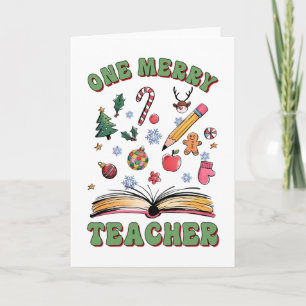 Teacher Gift One Merry Teacher Card
