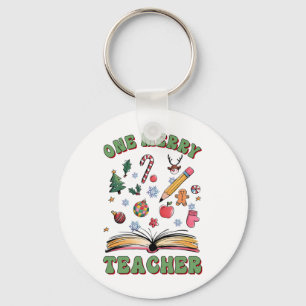 Teacher Gift One Merry Teacher Key Ring