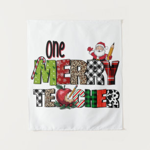 Teacher Gift One Merry Teacher Tapestry