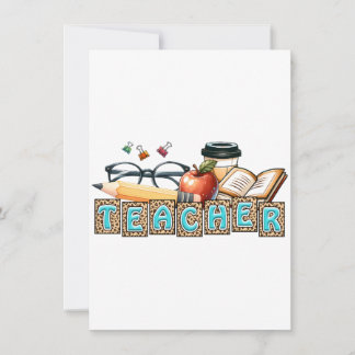 Teacher Gift | Pencil Teacher Invitation