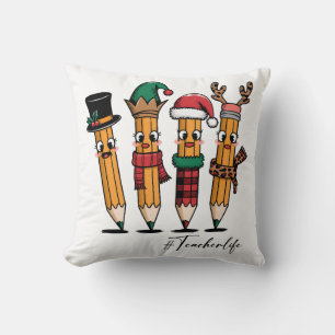 Teacher Gift Pencil Teacher Life Cushion