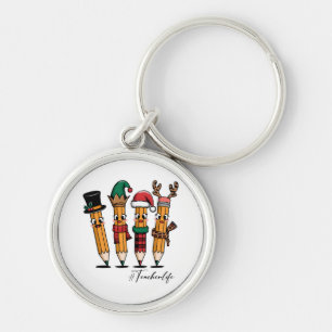 Teacher Gift   Pencil Teacher Life Key Ring