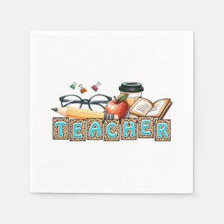 Teacher Gift | Pencil Teacher Napkin