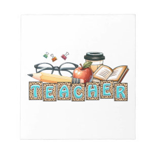 Teacher Gift Pencil Teacher Notepad