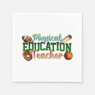 Teacher Gift Physical Education Teacher Napkin