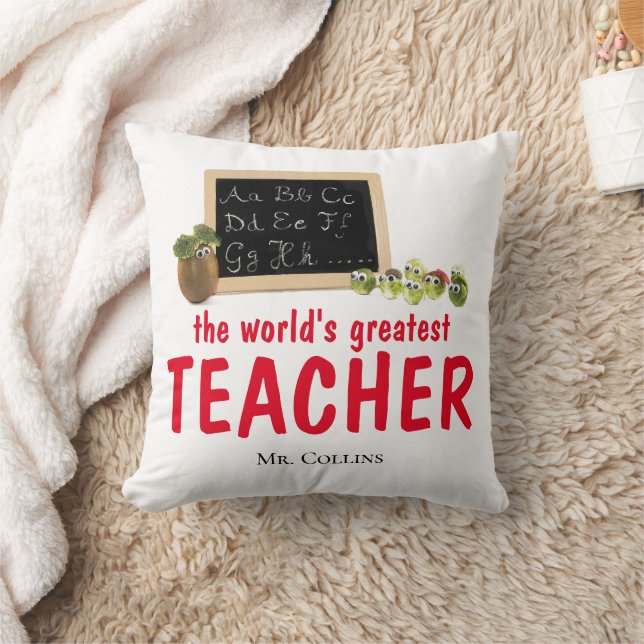 Teacher gift pillow educator funny gift teacher (Blanket)