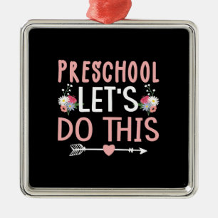 Teacher Gift Preschool Let S Do This Metal Tree Decoration