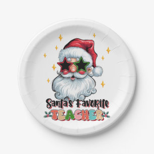 Teacher Gift Santas Favourite Teacher Paper Plate
