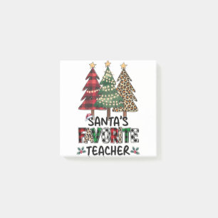 Teacher Gift Santa's Favourite Teacher Post-it Notes