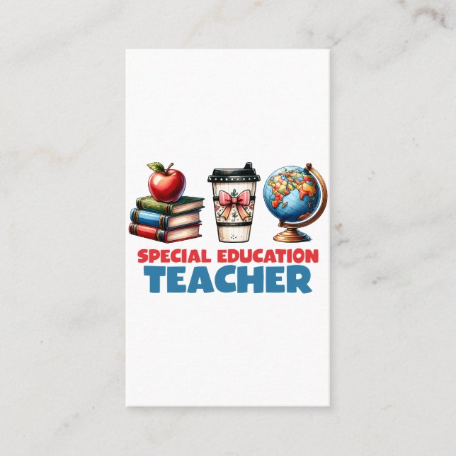 Teacher Gift | Special Education Teacher Calling Card (Front)