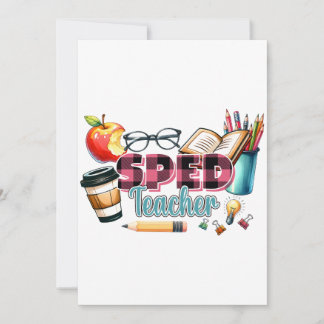 Teacher Gift | Sped Teacher Invitation