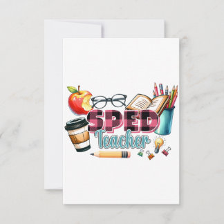 Teacher Gift | Sped Teacher Thank You Card