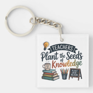 Teacher Gift Sublimation Design, Back to School Key Ring