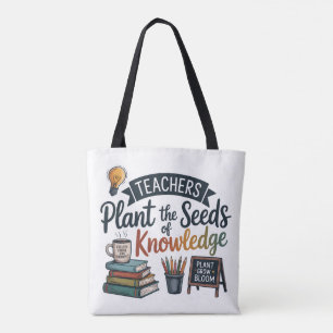 Teacher Gift Sublimation Design, Back to School Tote Bag