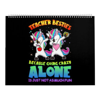 Teacher Gift | Teacher Besties Because Going Crazy Calendar