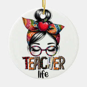 Teacher Gift Teacher Life Ceramic Tree Decoration