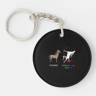 Teacher Gift Teacher School Bus Driver Key Ring
