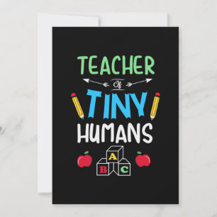 Teacher Gift Teacher Tiny Humans Holiday Card