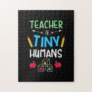 Teacher Gift Teacher Tiny Humans Jigsaw Puzzle