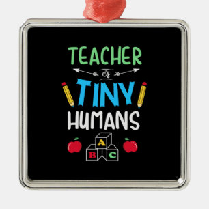 Teacher Gift Teacher Tiny Humans Metal Tree Decoration