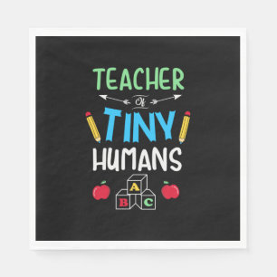 Teacher Gift Teacher Tiny Humans Napkin