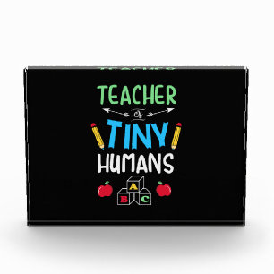 Teacher Gift Teacher Tiny Humans Photo Block