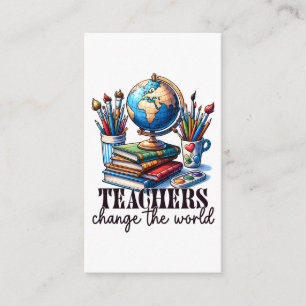 Teacher Gift Teachers Change The World Enclosure Card