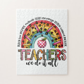 Teacher Gift | Teachers We Do It All Jigsaw Puzzle