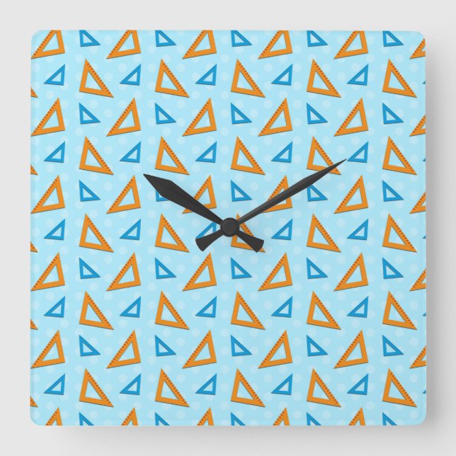 Teacher Gift | Teaching Is The Greatest Act Square Wall Clock (Front)