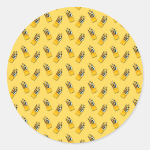 Teacher Gift The Superior Teacher Demonstrates Classic Round Sticker