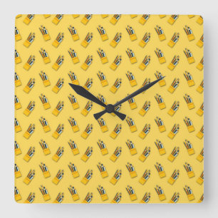 Teacher Gift The Superior Teacher Demonstrates Square Wall Clock