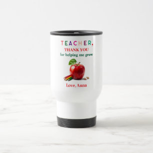 Teacher Gift - Travel Mug with Thank You Message