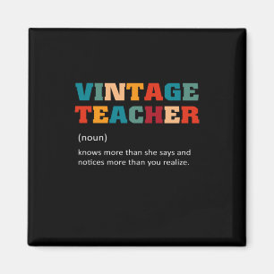 Teacher Gift Vintage Teacher Magnet