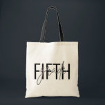 Teacher Gifts Fifth Grade Any Grade Modern ScripT Tote Bag<br><div class="desc">Easily edit the grade level AND the font colors to create a unique gift for that special teacher! Simply click the Personalize Button to edit the grade. Or click the "Edit Using Design Tool" to edit the colors. This design features a modern script and minimal sans serif font that overlap...</div>