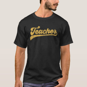 Teacher Gifts Men Women Cute Vintage Graphic Teach T-Shirt