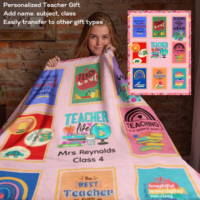 Teacher Gifts Quotes Funny Appreciation Retirement Sherpa Blanket (Creator Uploaded)