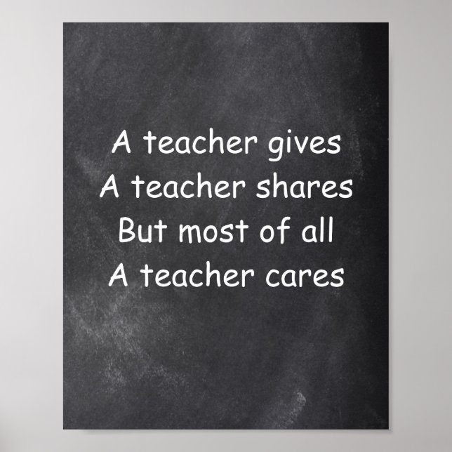 Teacher Gives Shares Cares Class Decoration (Front)