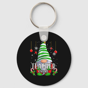 Teacher Gnome Christmas Pajamas Matching Family Gr Key Ring