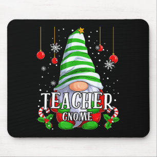 Teacher Gnome Christmas Pajamas Matching Family Gr Mouse Mat