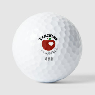 Teacher golf balls personalise it !